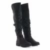 Monterey06 By Bamboo, Over Knee Slouchy Round Toe Riding Boots