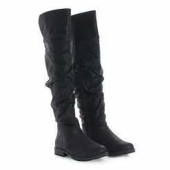 Monterey06 By Bamboo, Over Knee Slouchy Round Toe Riding Boots