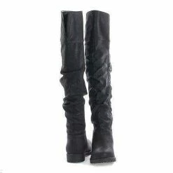 Monterey06 By Bamboo, Over Knee Slouchy Round Toe Riding Boots