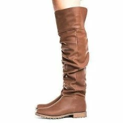 Monterey06 By Bamboo, Over Knee Slouchy Round Toe Riding Boots