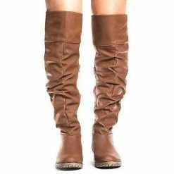 Monterey06 By Bamboo, Over Knee Slouchy Round Toe Riding Boots