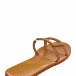 Bamboo Moondance48 Caged Strap Slide Sandal - Womens Open Rounded Toe Slippers
