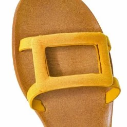Bamboo Moondance48 Caged Strap Slide Sandal - Womens Open Rounded Toe Slippers
