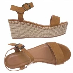 Bamboo Motion02 Espadrile Platform Wedge Sandal - Women Jute Braided Flatform Open Toe New