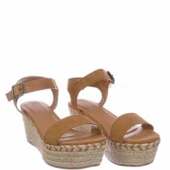 Bamboo Motion02 Espadrile Platform Wedge Sandal - Women Jute Braided Flatform Open Toe New