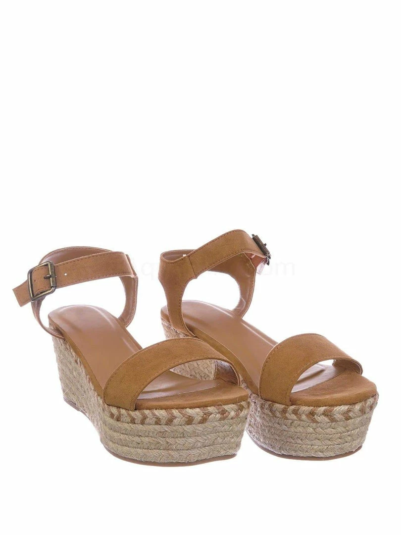 Bamboo Motion02 Espadrile Platform Wedge Sandal - Women Jute Braided Flatform Open Toe New