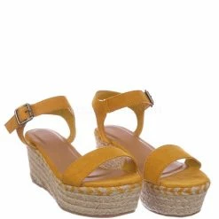 Bamboo Motion02 Espadrile Platform Wedge Sandal - Women Jute Braided Flatform Open Toe New