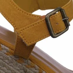 Bamboo Motion02 Espadrile Platform Wedge Sandal - Women Jute Braided Flatform Open Toe New