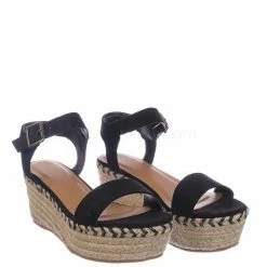 Bamboo Motion02 Espadrile Platform Wedge Sandal - Women Jute Braided Flatform Open Toe New