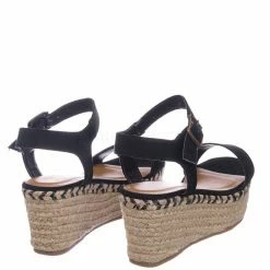Bamboo Motion02 Espadrile Platform Wedge Sandal - Women Jute Braided Flatform Open Toe New