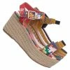 Bamboo Motion02 Espadrile Platform Wedge Sandal - Women Jute Braided Flatform Open Toe New