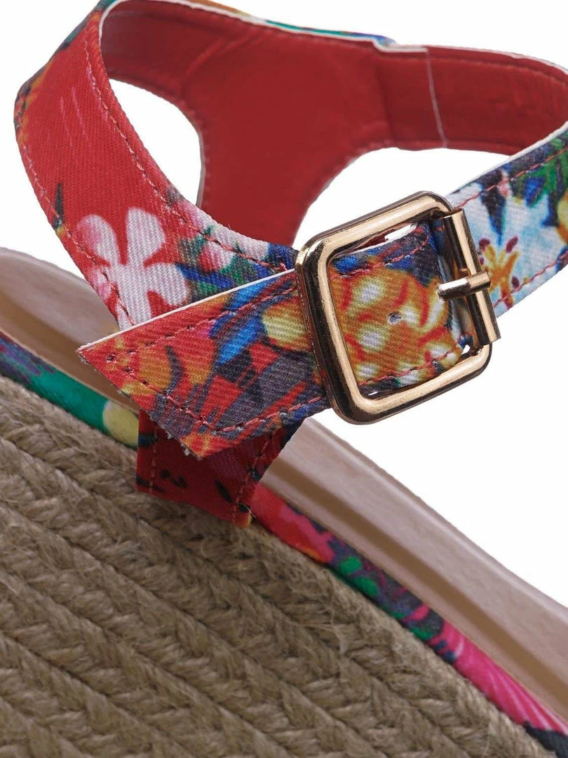 Bamboo Motion02 Espadrile Platform Wedge Sandal - Women Jute Braided Flatform Open Toe New