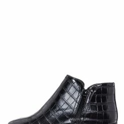 Bamboo New Occasion01 Croc Print Ankle Chelsea Bootie