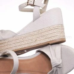 Bamboo Olson09 Espadrille Wedge Sandal -Women Multi Print & Polka Dot Braided Jute Wrap