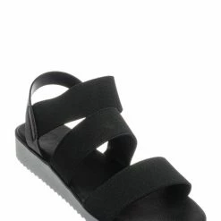 Bamboo Pansy25 White EVA Flatform Contour Elastic Sandal - Women White Foam Platform New