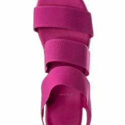 Bamboo Pansy25 White EVA Flatform Contour Elastic Sandal - Women White Foam Platform New