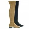 Bamboo Play04 Over-The-Knee Thigh High Boots W Low Block Heel & Inner Zipper New
