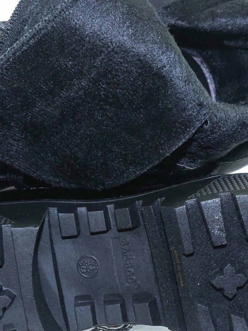 Bamboo Powerful06 Faux Fur Lninig Combat Boots - Military Lug Sole Color Block Shoes New