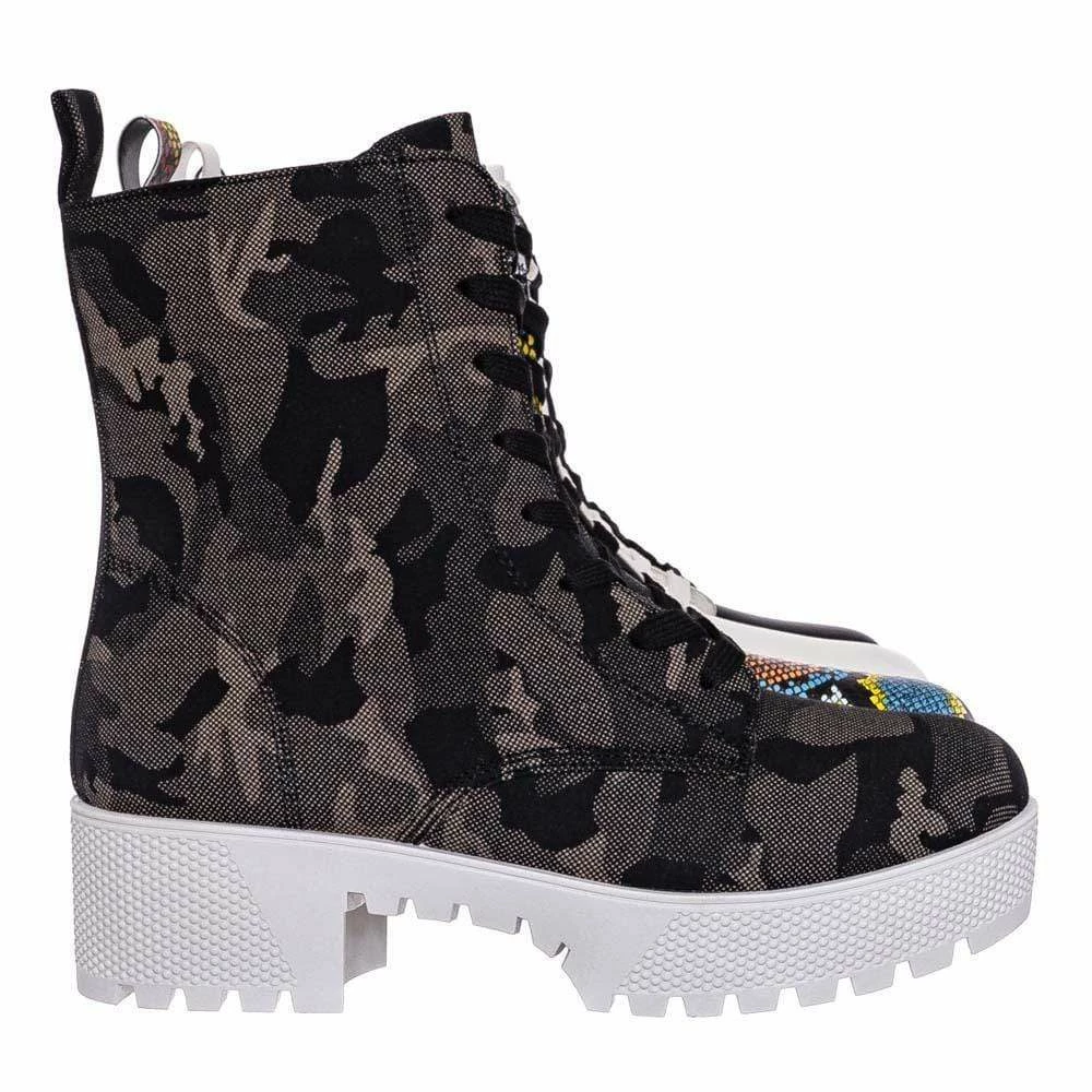 Bamboo Powerful47 Fashion Combat Boots New