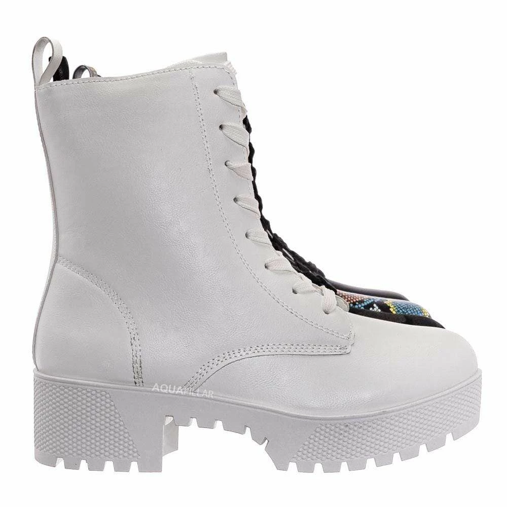 Bamboo Powerful47 Fashion Combat Boots New