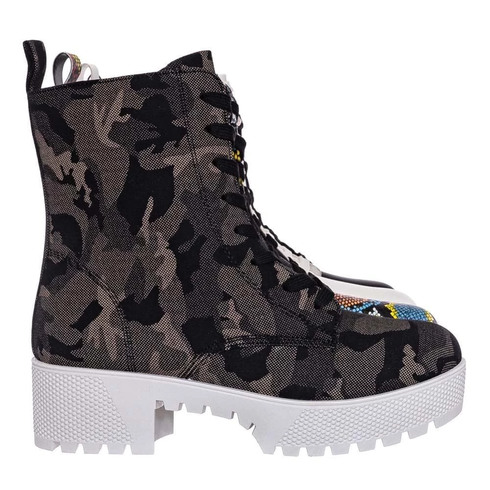 Bamboo Powerful47 Fashion Combat Boots New