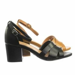 Bamboo Premium84 Vintage Chunky Block Stack Heel Open Toe Dress Sandal