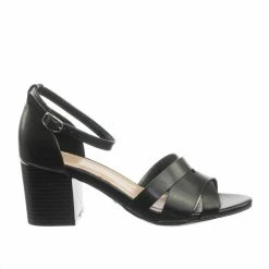 Bamboo Premium84 Vintage Chunky Block Stack Heel Open Toe Dress Sandal