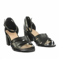 Bamboo Premium84 Vintage Chunky Block Stack Heel Open Toe Dress Sandal