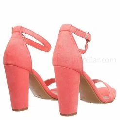 Bamboo Rampage04s Chunky Block Heel Dress Sandal W Ankle Strap, Solid & Print