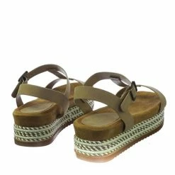 Bamboo Riri08 Comfort Padded Espadrille Rope Flatform Platform Sandal