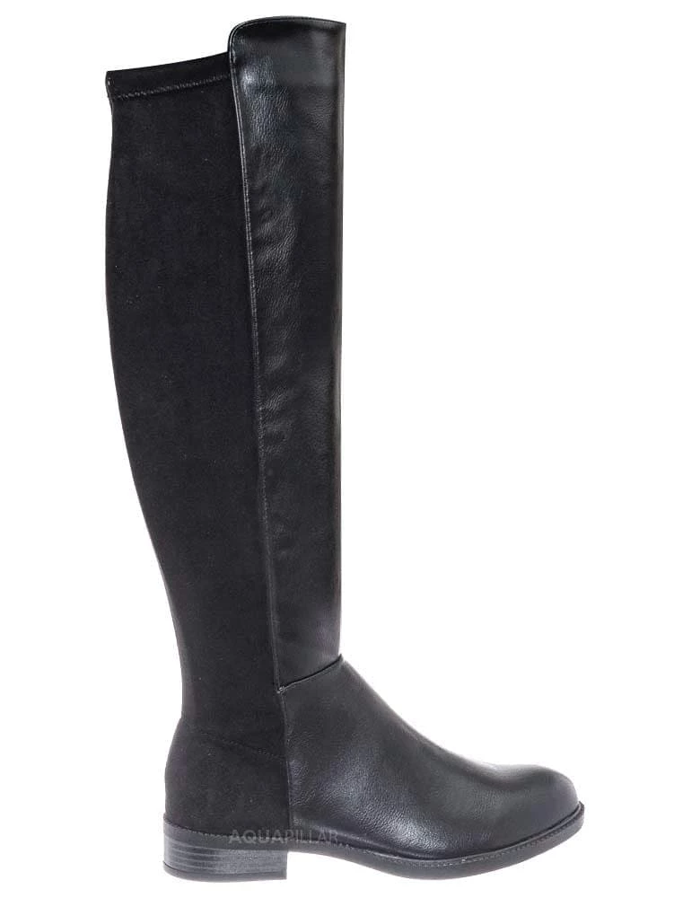 Bamboo Sector08 Duo Fabric Knee High Riding Boots New