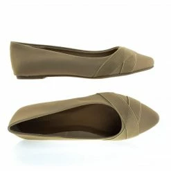 New Sequel75M By Bamboo, Pointy Toe Flat Pump W Matching Straps