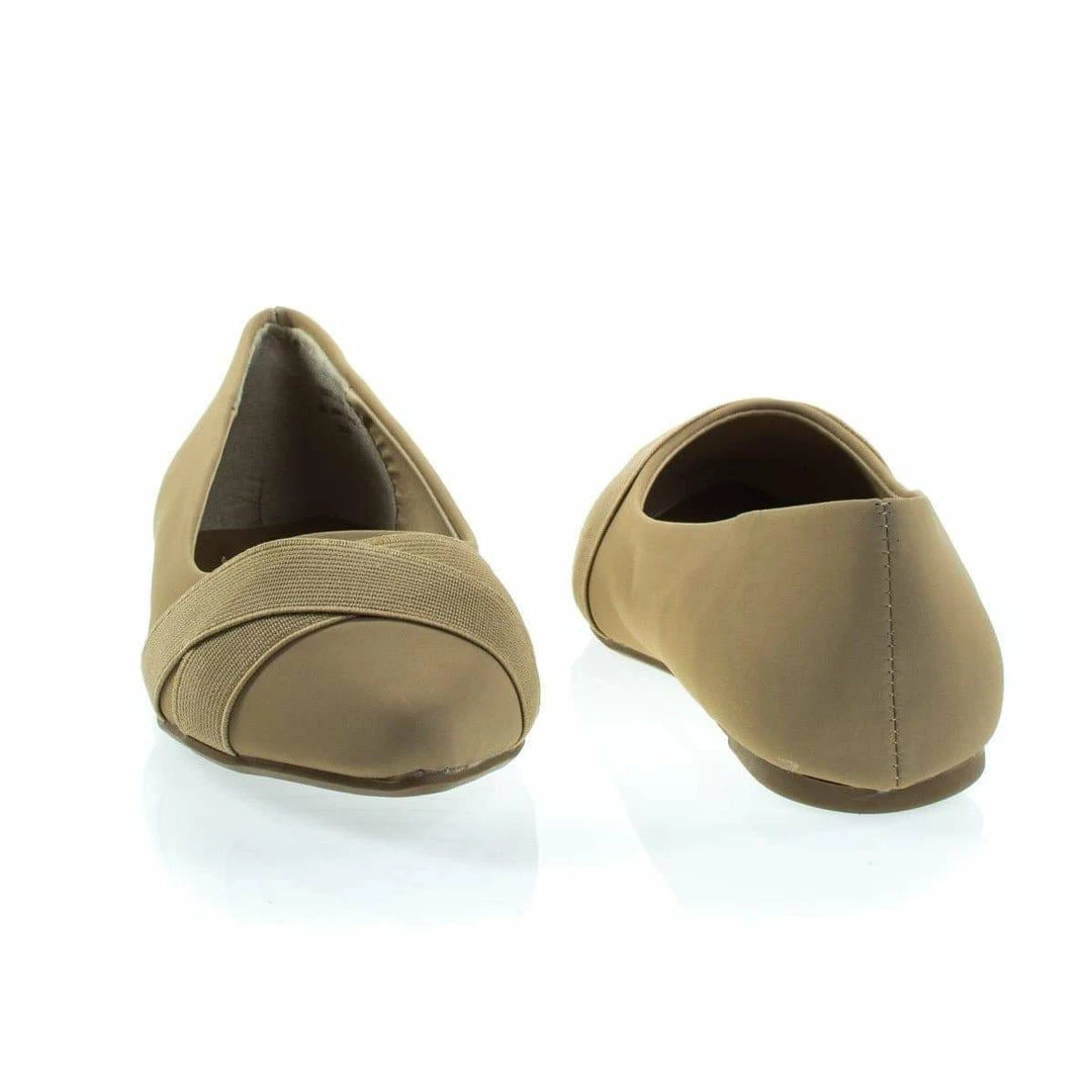 New Sequel75M By Bamboo, Pointy Toe Flat Pump W Matching Straps