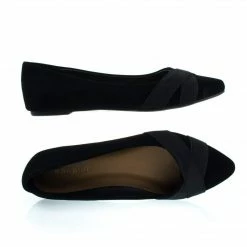 New Sequel75M By Bamboo, Pointy Toe Flat Pump W Matching Straps