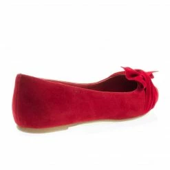 Series13s By Bamboo, Women's Ballet Pointed Close Toe Dress Flat Pump W Over Sized Bow