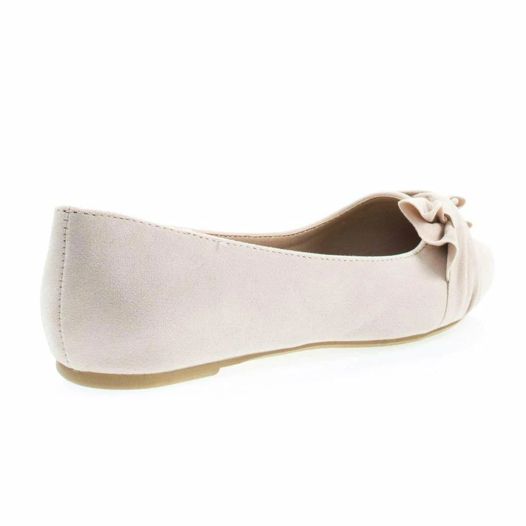 Series13s By Bamboo, Women's Ballet Pointed Close Toe Dress Flat Pump W Over Sized Bow