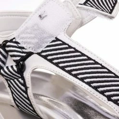 Bamboo New Shocking02 Sporty Web Hook & Loop Sandal - Women Snap On Spandex Block Heels