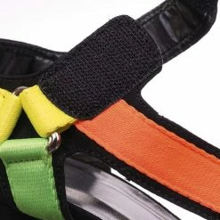 Bamboo New Shocking02 Sporty Web Hook & Loop Sandal - Women Snap On Spandex Block Heels
