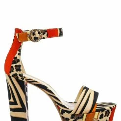 Bamboo New Shocking23 Festive Chunky Block Heel Sandal -Women Open Toe Dressy Platform Shoe