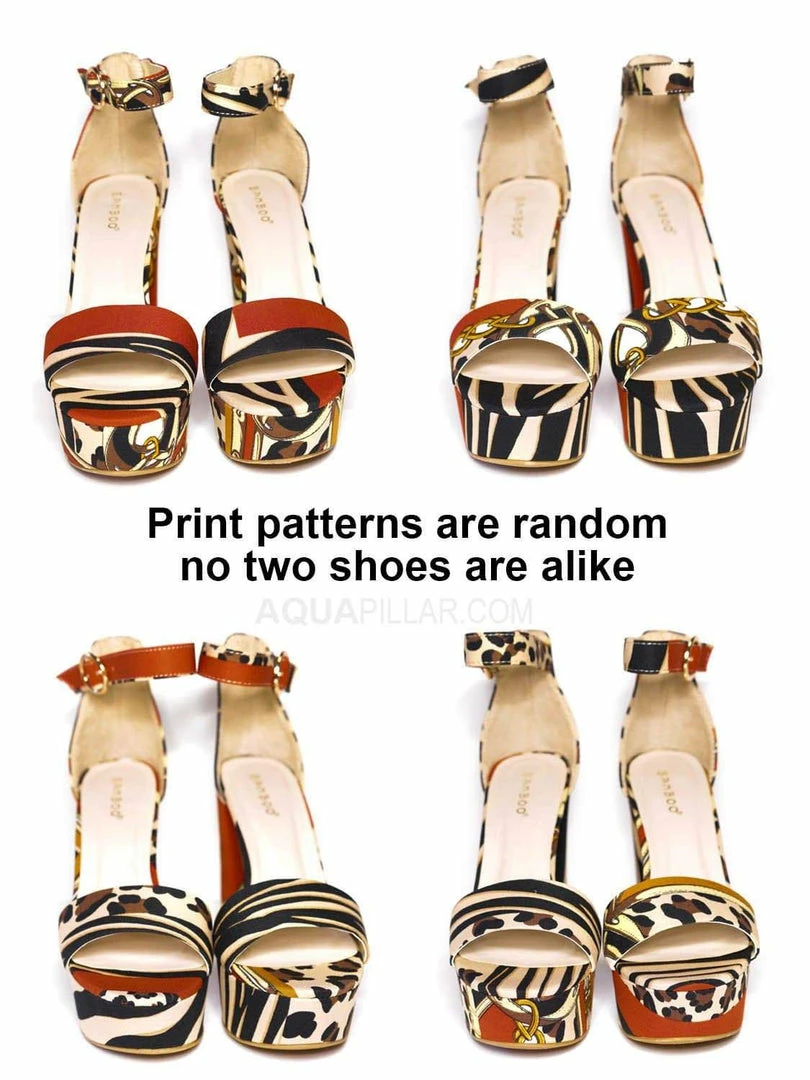 Bamboo New Shocking23 Festive Chunky Block Heel Sandal -Women Open Toe Dressy Platform Shoe