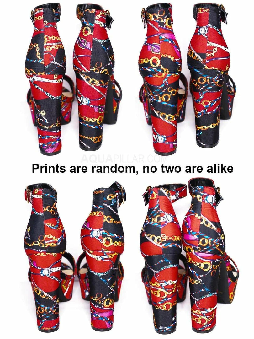 Bamboo New Shocking23 Festive Chunky Block Heel Sandal -Women Open Toe Dressy Platform Shoe