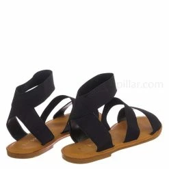 Bamboo Shoreline14 Sporty Neon Open Toe Flat Sandal - Women Elastic Strap Shoes New