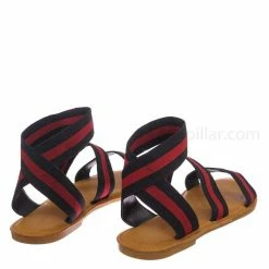 Bamboo Shoreline14 Sporty Neon Open Toe Flat Sandal - Women Elastic Strap Shoes New