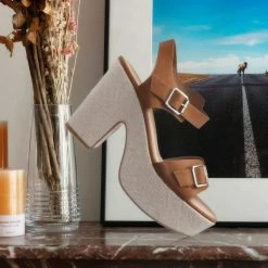 Bamboo Special05 Retro Raffia Woven Clog - Wrapped Sculpted Chunky Block Heel Platform New