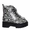 Bamboo Staging01 Chunky Edgy Lug Sole Combat Boot- Army Military Threaded Rugged Bootie New