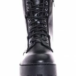 Bamboo Staging01 Chunky Edgy Lug Sole Combat Boot- Army Military Threaded Rugged Bootie New