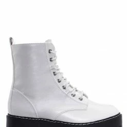 Bamboo Staging01 Chunky Edgy Lug Sole Combat Boot- Army Military Threaded Rugged Bootie New