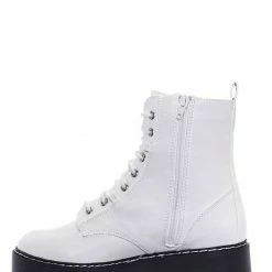 Bamboo Staging01 Chunky Edgy Lug Sole Combat Boot- Army Military Threaded Rugged Bootie New