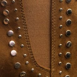 Bamboo New State11 Metal Stud Block Heel Chelsea Dress Ankle Bootie For Women