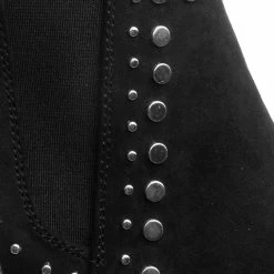 Bamboo New State11 Metal Stud Block Heel Chelsea Dress Ankle Bootie For Women